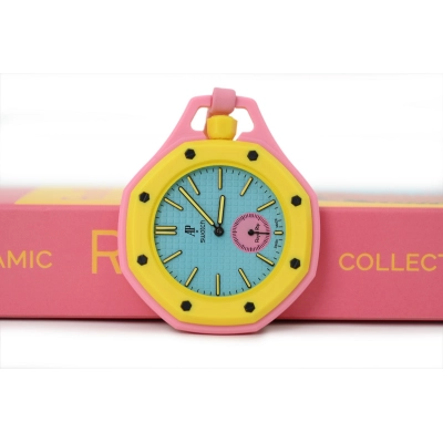 SH x AP Watches Mechanical Yellow Pink 02