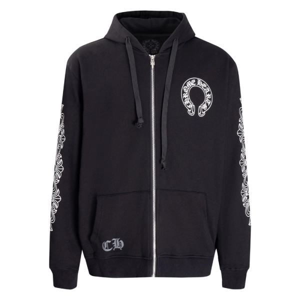 CHROME HEARTS Hoodie K5001+ Balenciaga Ripped Jeans