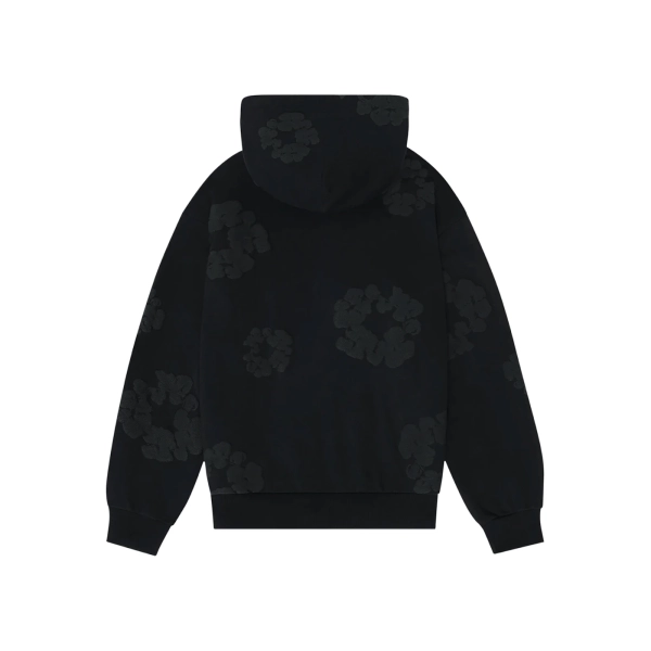 Denim Tears Cotton Wreath Hoodie Black Monochrome + Chrome Hearts Macaron Colorful Cross Jeans