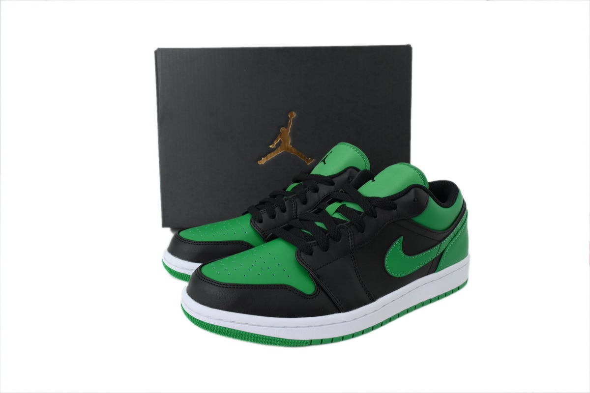LJR Batch Air Jordan 1 Low 'Black Lucky Green 553558-065