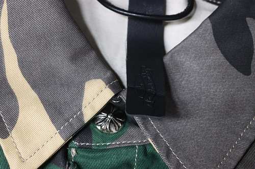 Chrome Hearts Camouflage Set Denim Short-Sleeve T-Shirt Green