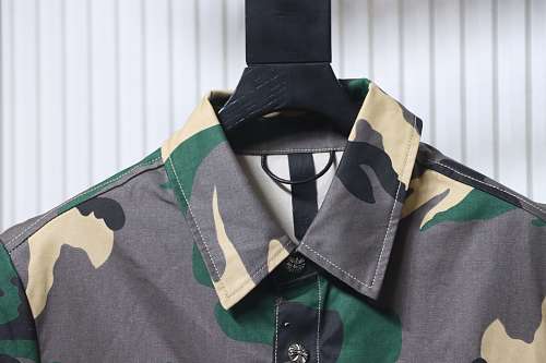 Chrome Hearts Camouflage Set Denim Short-Sleeve T-Shirt Green