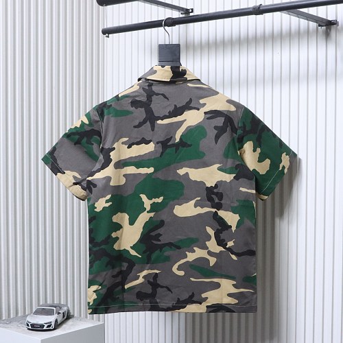 Chrome Hearts Camouflage Set Denim Short-Sleeve T-Shirt Green