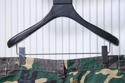 Chrome Hearts Camouflage Denim Shorts Green