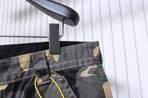 Chrome Hearts Camouflage Denim Shorts Green