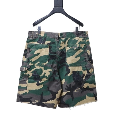 Chrome Hearts Camouflage Denim Shorts Green 02