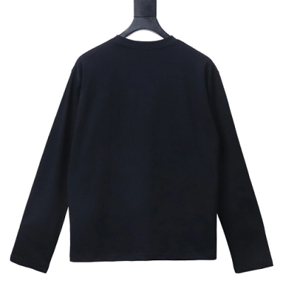 ACNE STUDIOS Circle Letter Long-Sleeve Black 02