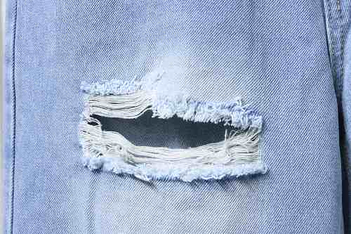 ACNE Ice Blue Ripped Jeans