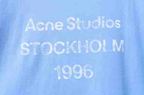 Acne Studios 1996 Sandblasted Distressed Washed Long-Sleeve Blue