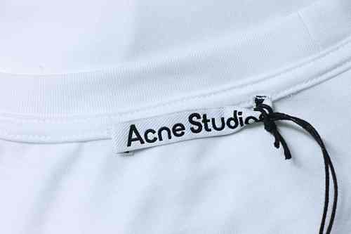 Acne Studios 2026 Retro Bow Print Embroidered T-shirt