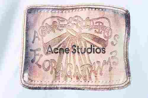 Acne Studios 2026 Retro Bow Print Embroidered T-shirt