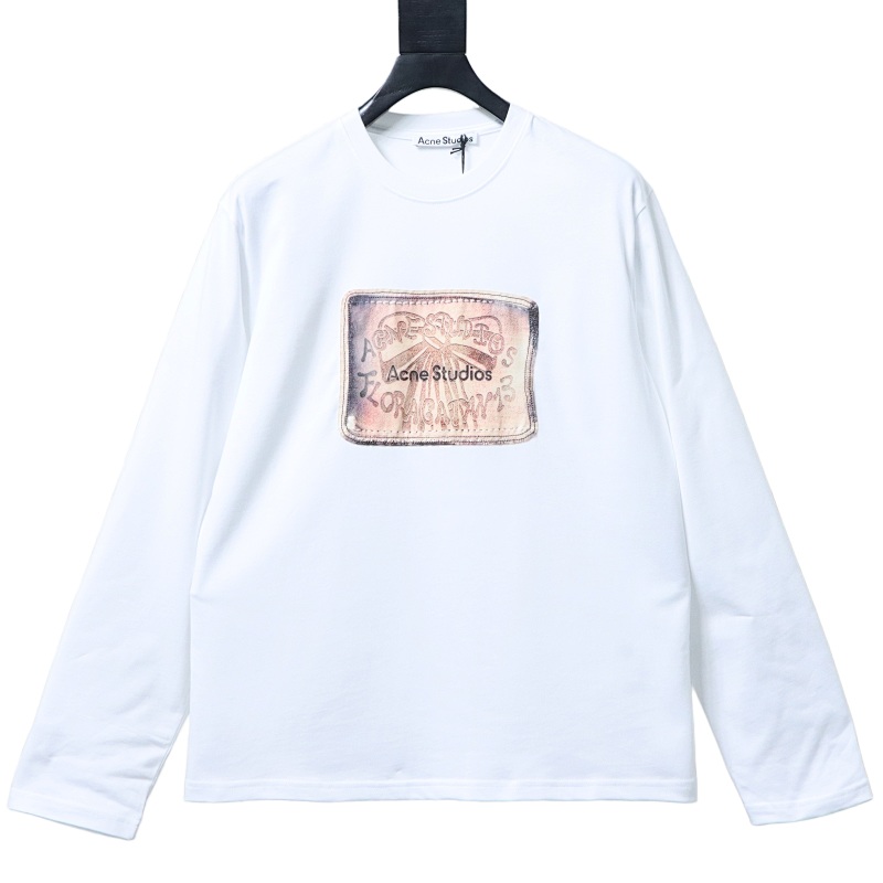 Acne Studios 2026 Retro Bow Print Embroidered T-shirt
