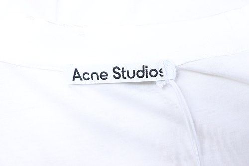 Acne Studios Cotton Linen Distressed T-Shirt