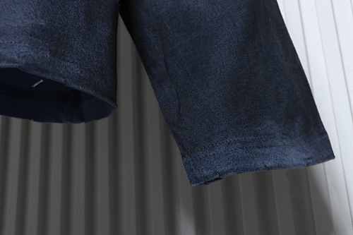 Acne Studios Distressed Sandblasted Washed Faux Two-Piece Long-Sleeve