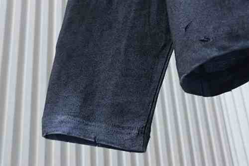 Acne Studios Distressed Sandblasted Washed Faux Two-Piece Long-Sleeve