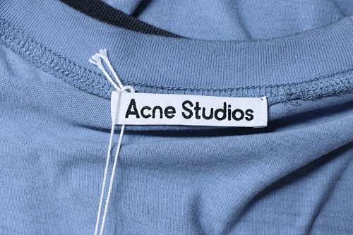 Acne Studios Distressed Sandblasted Washed Faux Two-Piece Long-Sleeve