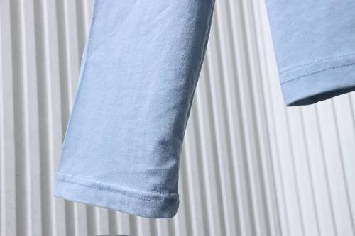 ACNE STUDIOS Letter Print Long-Sleeve Blue