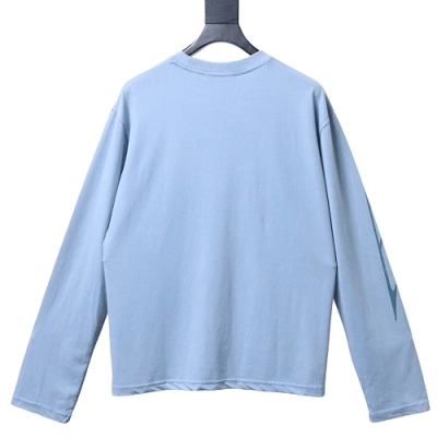 ACNE STUDIOS Letter Print Long-Sleeve Blue 02