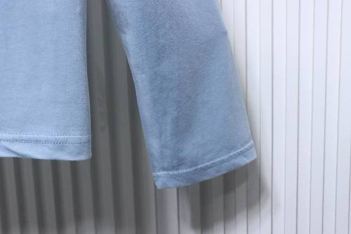 ACNE STUDIOS Letter Print Long-Sleeve Blue