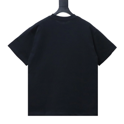 Acne Studios Pocket 1996 Letter Print Distressed T-Shirt Black 02