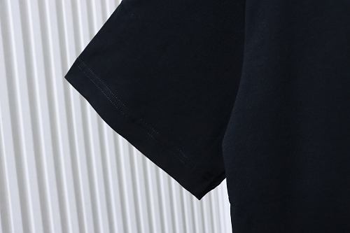 Acne Studios Pocket 1996 Letter Print Distressed T-Shirt Black
