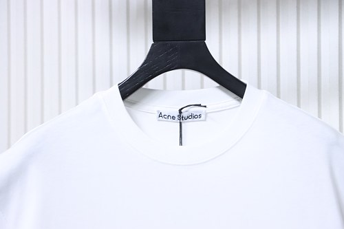Acne Studios Pocket 1996 Letter Print Distressed T-Shirt White
