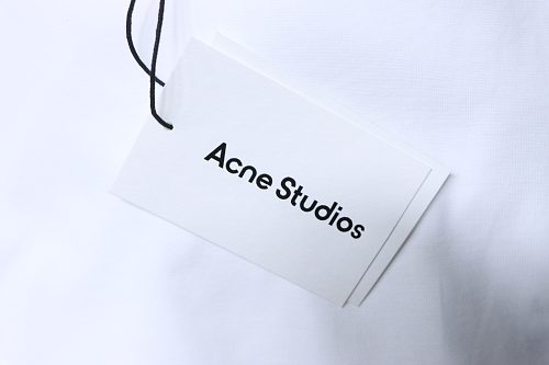 Acne Studios Pocket 1996 Letter Print Distressed T-Shirt White