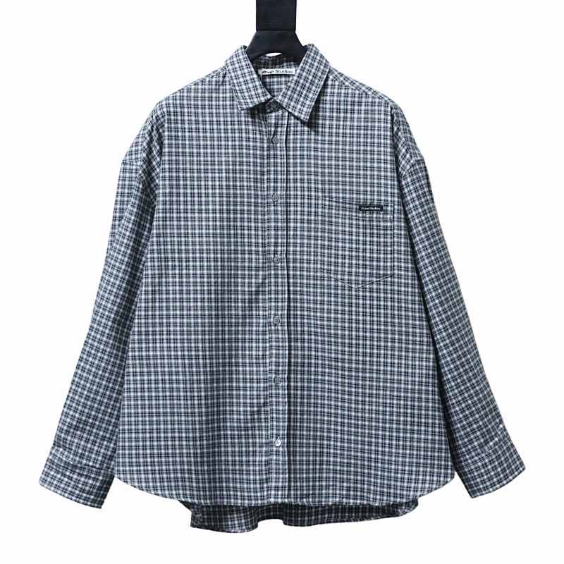 Acne Studios Pocket Logo Check Shirt