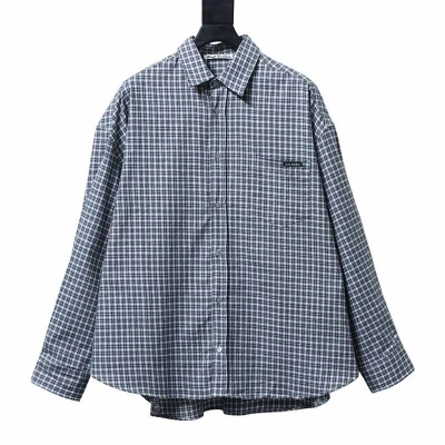 Acne Studios Pocket Logo Check Shirt 01
