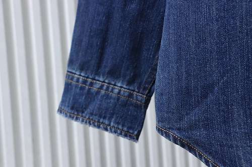 Acne Studios Splatter Distressed Washed Denim Shirt