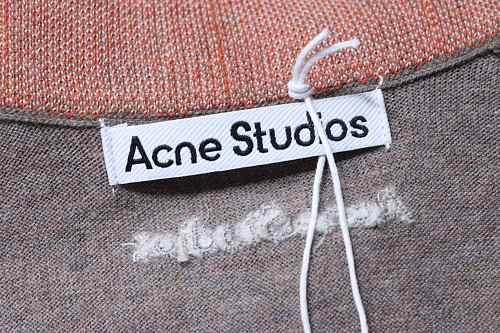 AcneStudios Faux Two-Piece Cashmere Knit Collared Polo Shirt
