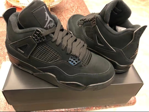 PK God Batch Air Jordan 4 Retro Black Cat CU1110-010 review 