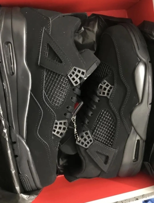 【Top PK God Batch】PK God Batch Air Jordan 4 Retro Black Cat CU1110-010 review 