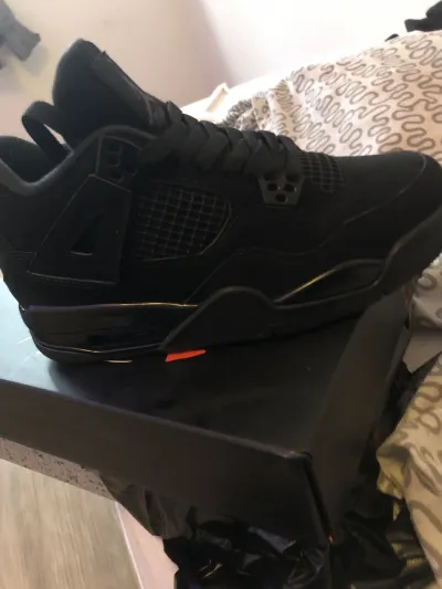 【FLASH SALE】PK God Batch Air Jordan 4 Retro Black Cat CU1110-010 review Auron 00