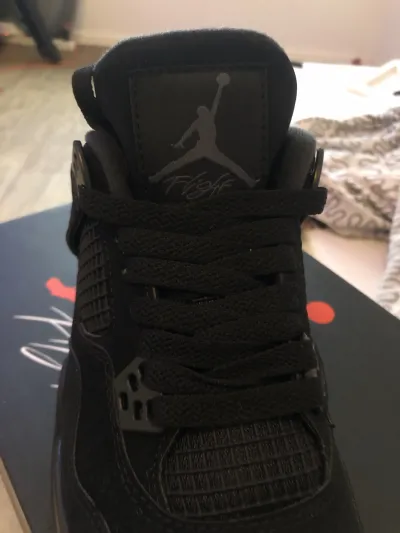 【FLASH SALE】PK God Batch Air Jordan 4 Retro Black Cat CU1110-010 review Auron 01