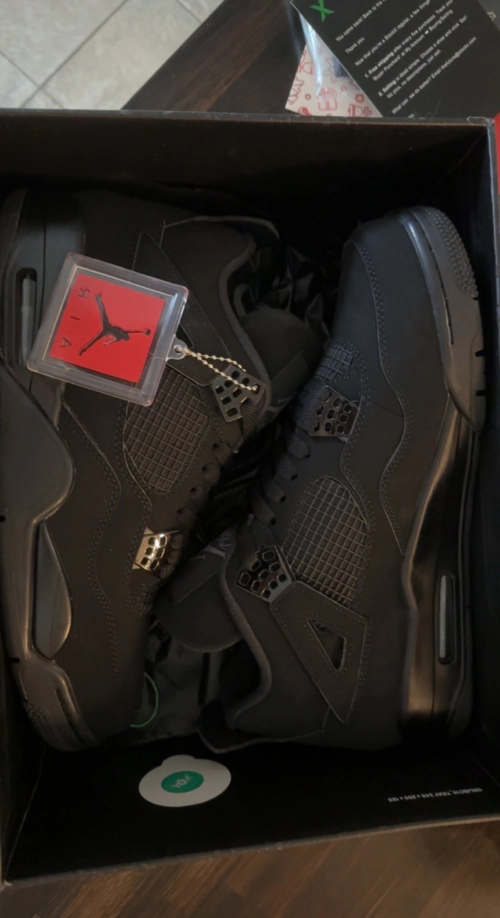 【Top PK God Batch】PK God Batch Air Jordan 4 Retro Black Cat CU1110-010 review 