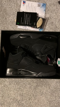 PK God Batch Air Jordan 4 Retro Black Cat CU1110-010 review Luke 02