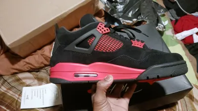 PK God Batch Air Jordan 4 Red Thunder CT8527-016 review Jay 01