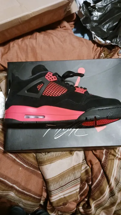 PK God Batch Air Jordan 4 Red Thunder CT8527-016 review Jay 02