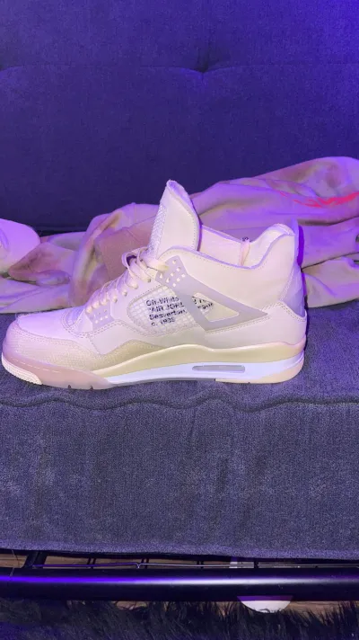 PK God Batch Air Jordan 4 Retro Off-White Sail (W) CV9388-100（This item is women's size, please refer to EUR size when purchasing） review David  01