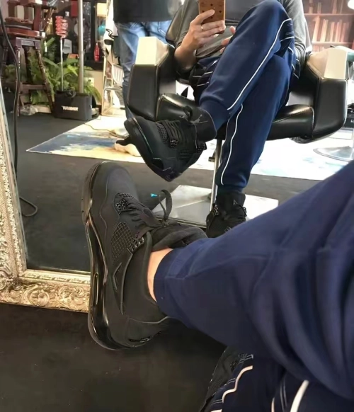 【Top PK God Batch】PK God Batch Air Jordan 4 Retro Black Cat CU1110-010 review 
