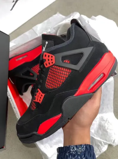 PK God Batch Air Jordan 4 Red Thunder CT8527-016 review Lucas 01