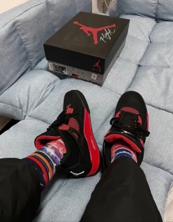 PK God Batch Air Jordan 4 Red Thunder CT8527-016 review Nolan