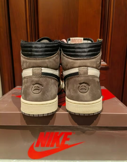 PK God Batch Travis Scott x Air Jordan 1 High OG TS SP CD4487-100 review 