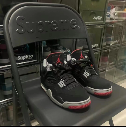 PK God Batch Air Jordan 4 Retro Bred 308497-060 review 