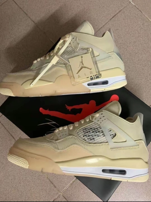 PK God Batch Air Jordan 4 Retro Off-White Sail (W) CV9388-100（This item is women's size, please refer to EUR size when purchasing） review 