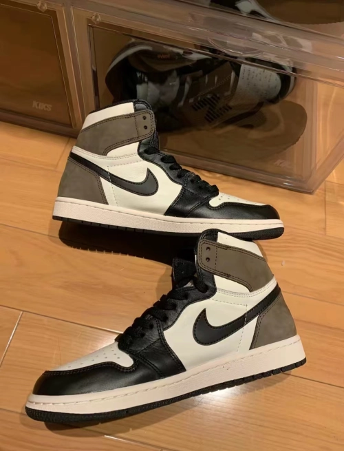 PK God Batch Air Jordan 1 Retro High Dark Mocha 555088-105 review 