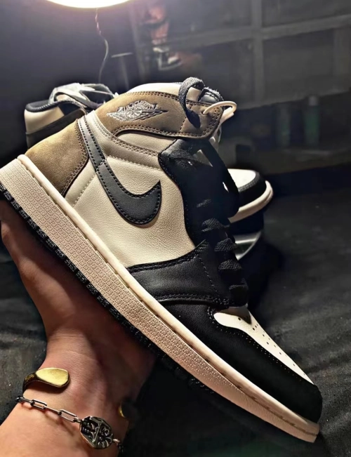 LJR Batch Air Jordan 1 Retro High Dark Mocha 555088-105 review 