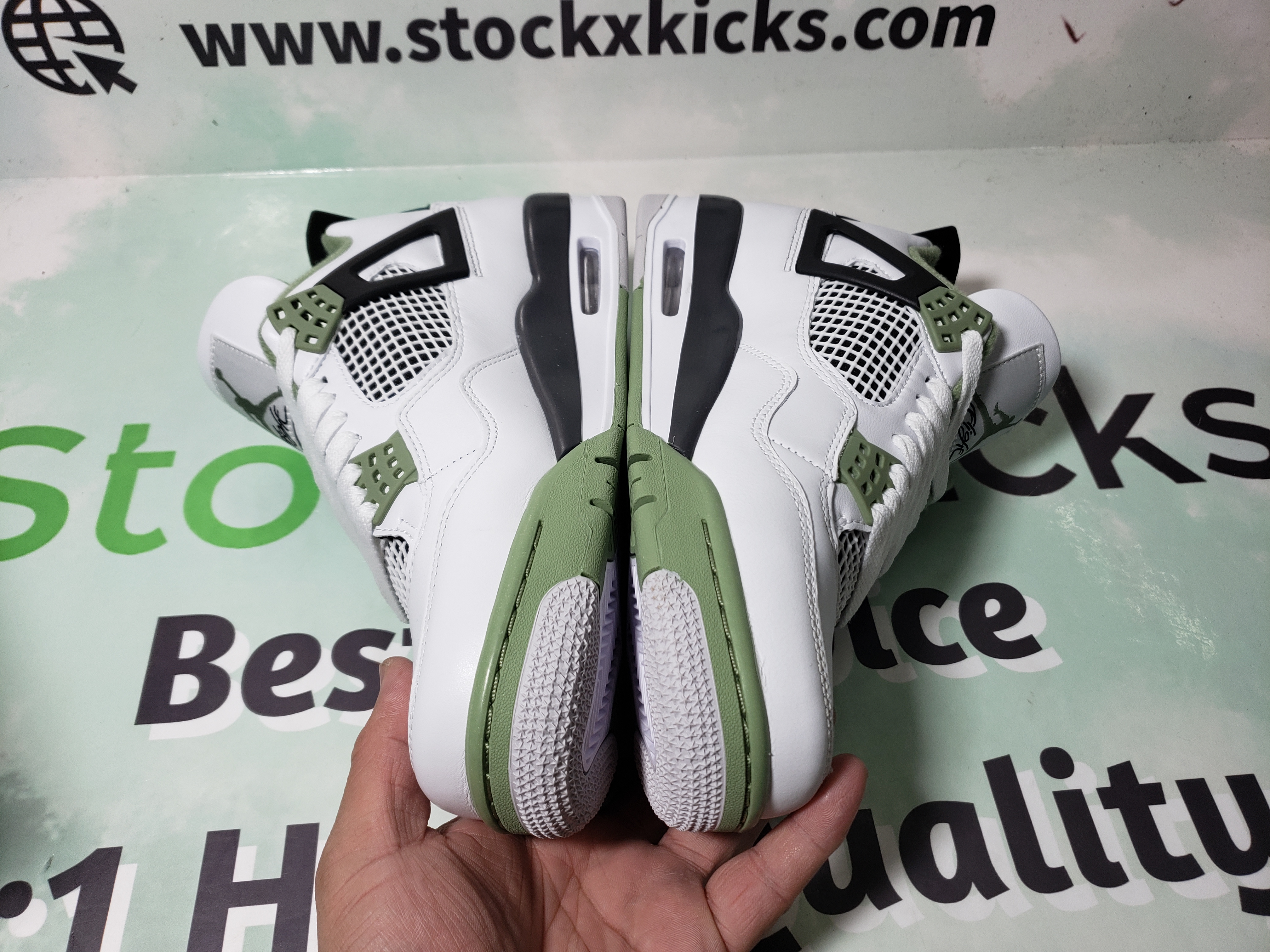 PK God Batch Nike Air Jordan 4 Retro Seafoam AQ9129-103 review LOILG 00