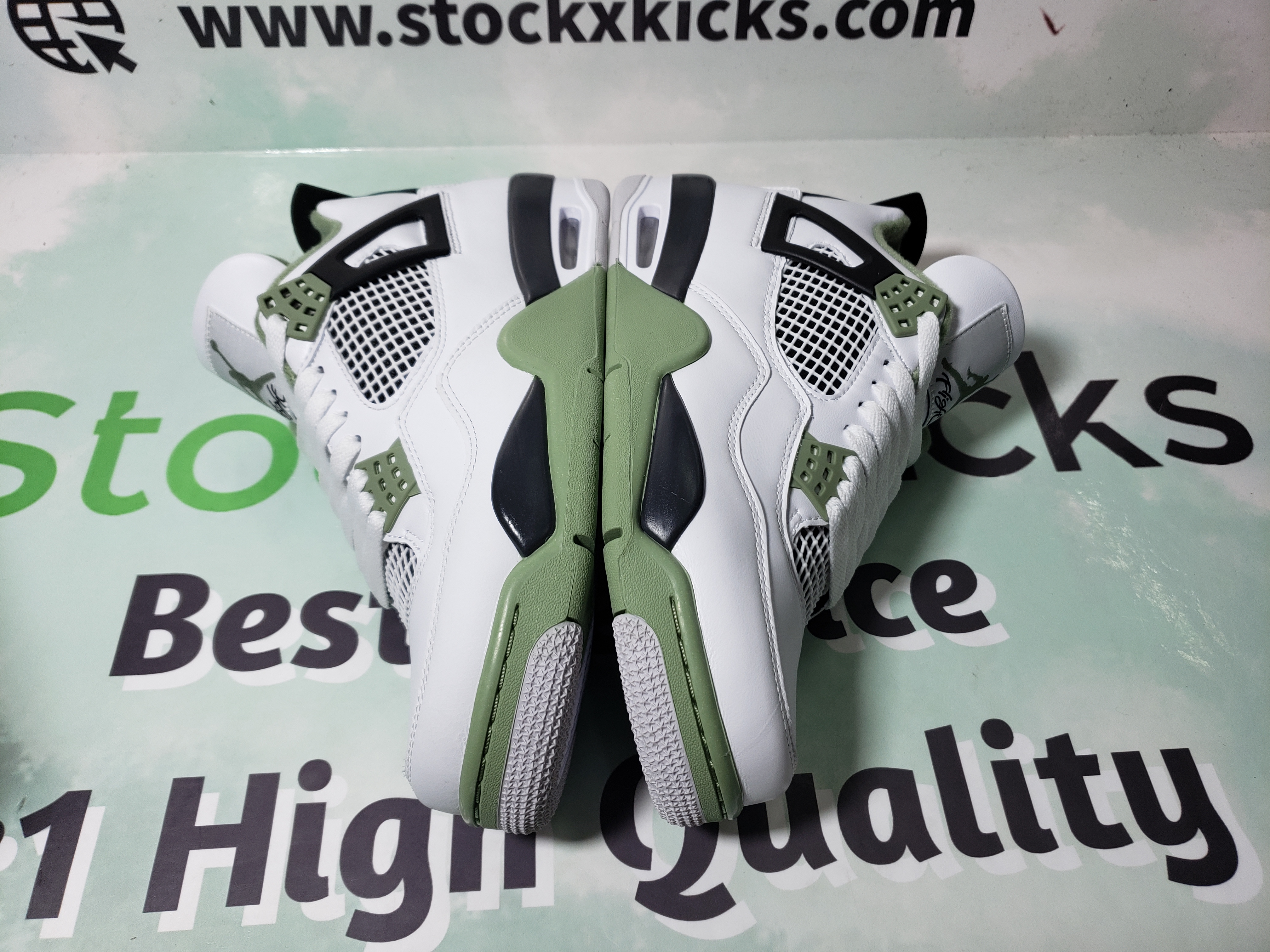 PK God Batch Nike Air Jordan 4 Retro Seafoam AQ9129-103 review LOILG 02